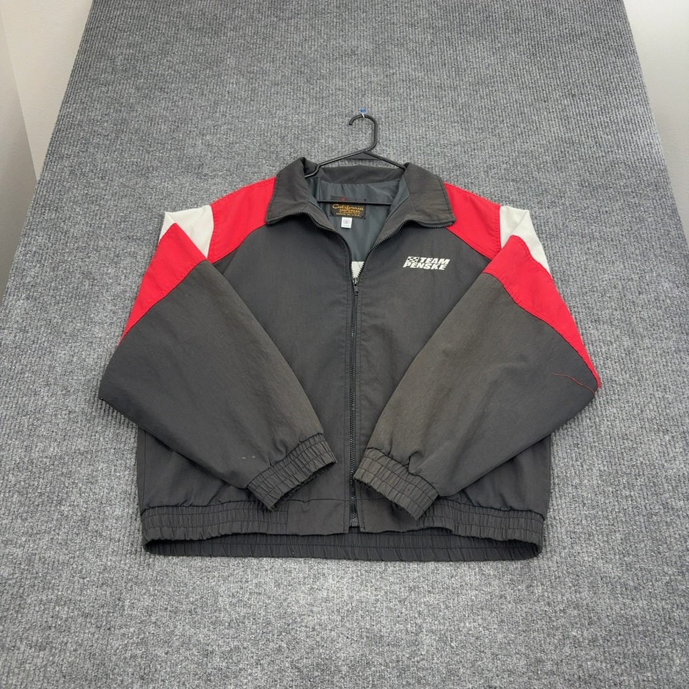 Vintage Team Penske California Imperial Jacket XL Black Red Colorblock Racing - Picture 5 of 11